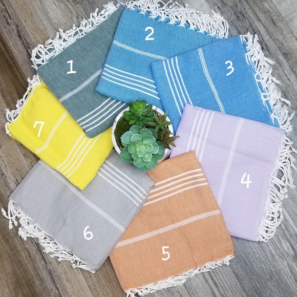 NEW! Turkish Peshtemal 100% Cotton Beach Towel - Picture 3 of 3